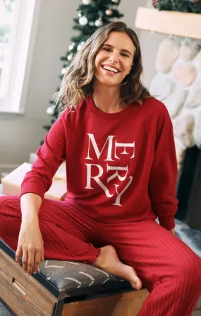 Z-Supply Merry Cozy Knit Top - HAUTE RED